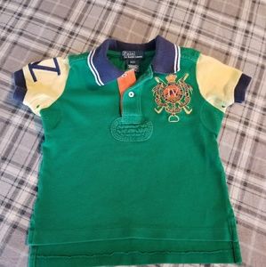 Ralph Lauren toddler large crest logo polo shirt